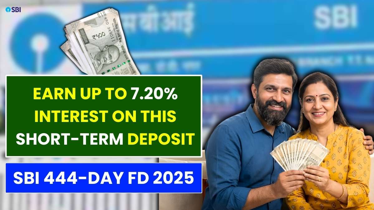 SBI 444-Day FD 2025: Earn Up to 7.20% Interest on This Short-Term Deposit