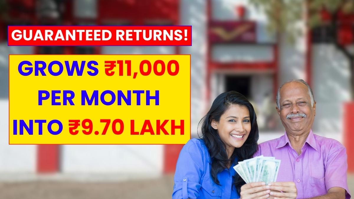 Guaranteed Returns! Post Office RD 2025 Grows ₹11,000 Per Month Into ₹9.70 Lakh