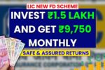 LIC New FD Scheme 2025: Guaranteed ₹9,750 Every Month on ₹1.5 Lakh
